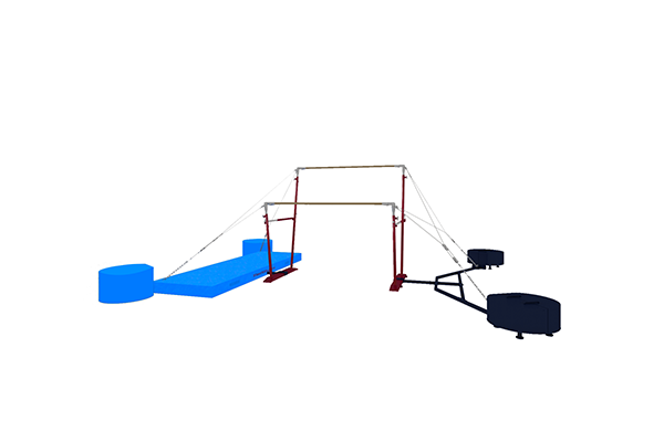 标准高低杠配重支架(图1)